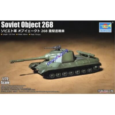 TRUMPETER 1/72 Object 268 szovjet prototípus tank modell TRUMPETER 1/72 Object 268 szovjet prototípus tank modell