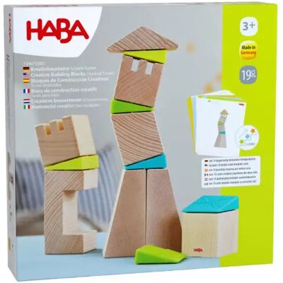 HABA Kreatív építőkocka készlet - Ferde tornyok 1306792001 HABA Kreatív építőkocka készlet - Ferde tornyok 1306792001