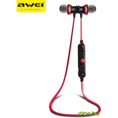 AWEI B980BL Vezeték nélküli Fülhallgató - In-ear, Piros, 10m Hatótávolság AWEI B980BL Vezeték nélküli Fülhallgató - In-ear, Piros, 10m Hatótávolság