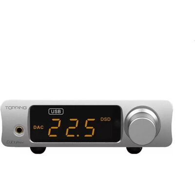 TOPPING DX3PRO+ DAC/fejhallgató erősítő 32bit 768KHz DSD512 Ezüst TOPPING DX3PRO+ DAC/fejhallgató erősítő 32bit 768KHz DSD512 Ezüst