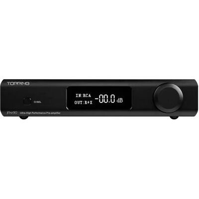 TOPPING PRE90 Prémium minőségű sztereó előerősítő XLR/RCA Fekete TOPPING PRE90 Prémium minőségű sztereó előerősítő XLR/RCA Fekete