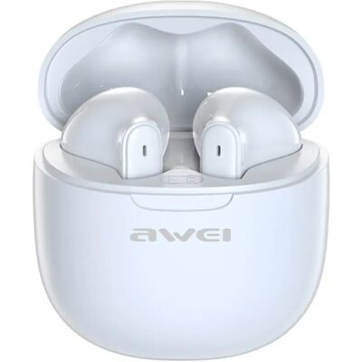 AWEI T68 bluetooth fülhallgató SZTEREO v5.3, IPX6 + töltőtok, FEHÉR AWEI T68 bluetooth fülhallgató SZTEREO v5.3, IPX6 + töltőtok, FEHÉR