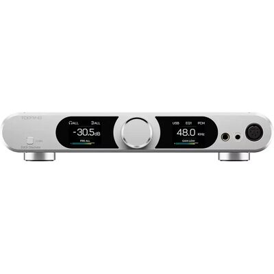 TOPPING DX9 DISCRETE Asztali DAC és NFCA fejhallgató erősítő Bluetooth 5.1 32bit 768kHz DSD512 Ezüst MG-TPPNG-DX9D-SILVER TOPPING DX9 DISCRETE Asztali DAC és NFCA fejhallgató erősítő Bluetooth 5.1 32bit 768kHz DSD512 Ezüst MG-TPPNG-DX9D-SILVER