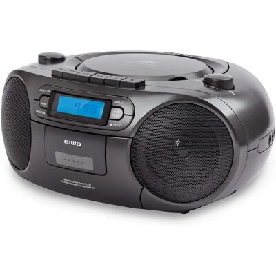 Aiwa Boombox hordozható CD/kazetta/Bluetooth fekete RC-250BK Aiwa Boombox hordozható CD/kazetta/Bluetooth fekete RC-250BK