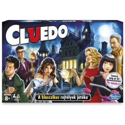 Hasbro Cluedo A klasszikus rejtélyek játéka bűnügyi detektív társasjáték Hasbro Cluedo A klasszikus rejtélyek játéka bűnügyi detektív társasjáték