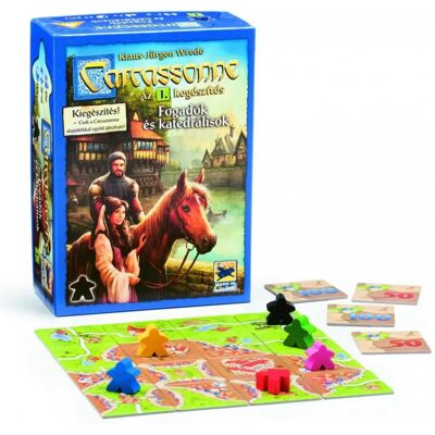 HANS IM GLÜCK Carcassonne társasjáték 1. kiegészítő - Fogadók és katedrálisok HANS IM GLÜCK Carcassonne társasjáték 1. kiegészítő - Fogadók és katedrálisok