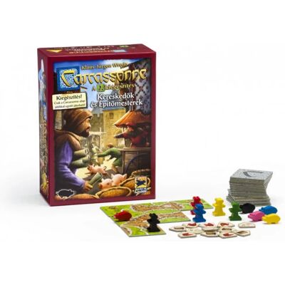 HANS IM GLÜCK Carcassonne társasjáték 2. kiegészítő - Kereskedők és építőmesterek HANS IM GLÜCK Carcassonne társasjáték 2. kiegészítő - Kereskedők és építőmesterek
