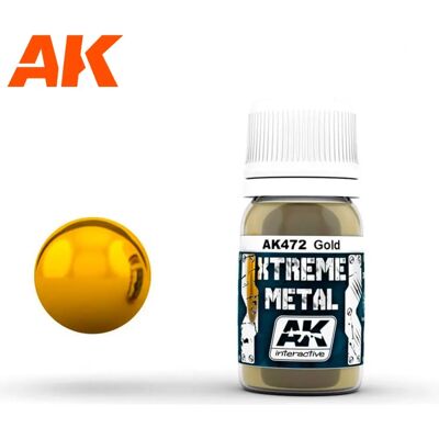 AK INTERACTIVE Xtreme Metal arany festék 30ml AK INTERACTIVE Xtreme Metal arany festék 30ml