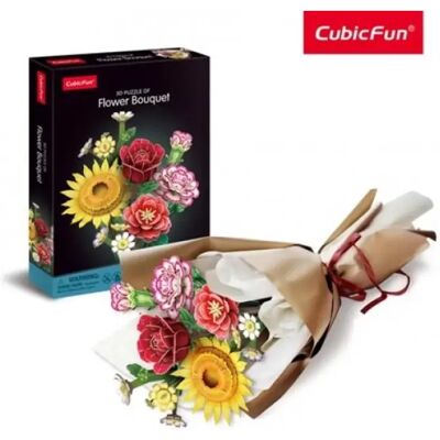 CUBICFUN 3D puzzle játék 285 darabos Vegyes virágcsokor CUBICFUN 3D puzzle játék 285 darabos Vegyes virágcsokor