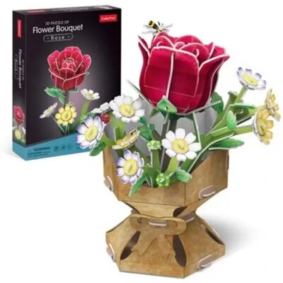 CUBICFUN 3D puzzle játék 120 darabos Virágcsokor rózsával CUBICFUN 3D puzzle játék 120 darabos Virágcsokor rózsával