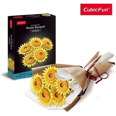 CUBICFUN 3D puzzle játék 209 darabos Napraforgó csokor CUBICFUN 3D puzzle játék 209 darabos Napraforgó csokor