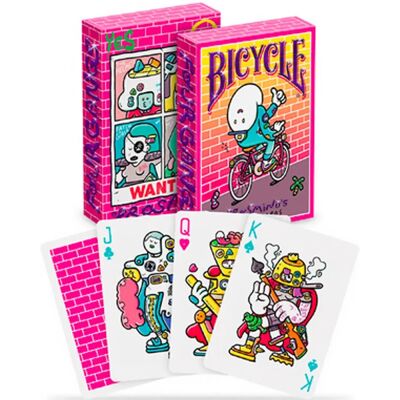 Bicycle Brosmind Four Gangs Rózsaszín Játékkártyák - Kártyacsomag Bicycle Brosmind Four Gangs Rózsaszín Játékkártyák - Kártyacsomag