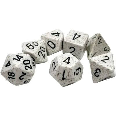 CHESSEX Speckled Polyhedral Arctic Camo - dobókocka készlet CHESSEX Speckled Polyhedral Arctic Camo - dobókocka készlet