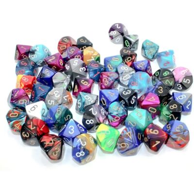CHESSEX Gemini Polyhedral - d10 (0-9) dobókocka CHESSEX Gemini Polyhedral - d10 (0-9) dobókocka