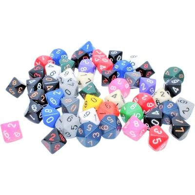 CHESSEX Opaque Polyhedral - d10 (0-9) dobókocka CHESSEX Opaque Polyhedral - d10 (0-9) dobókocka