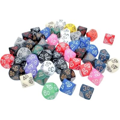 CHESSEX Opaque Polyhedral Tens 10 - d10 (00-90) dobókocka CHESSEX Opaque Polyhedral Tens 10 - d10 (00-90) dobókocka