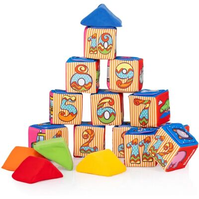 CHIPOLINO Puha játékkockák 12 db CHIPOLINO Puha játékkockák 12 db