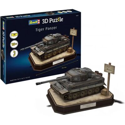 REVELL Tiger I német tank 3D puzzle REVELL Tiger I német tank 3D puzzle