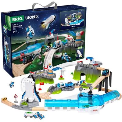 Brio World Űr deluxe fa vasút készlet 56 darabos 63615700 Brio World Űr deluxe fa vasút készlet 56 darabos 63615700