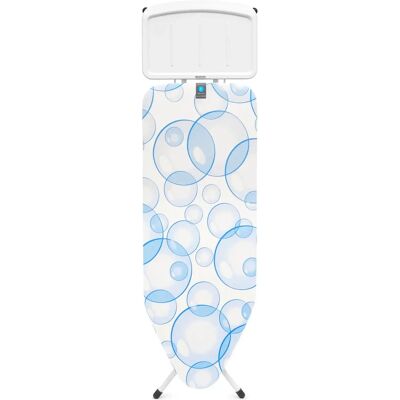 BRABANTIA Solid Steam Unit Holder vasalódeszka 1240x450mm - C méret. fix vasalótálca gőzállomásokhoz. D=22mm metalizált szürke váz. PerfectFlow buborék huzat - 101229 BRABANTIA Solid Steam Unit Holder vasalódeszka 1240x450mm - C méret. fix vasalótálca gőzállomásokhoz. D=22mm metalizált szürke váz. PerfectFlow buborék huzat - 101229