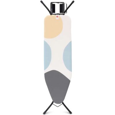 BRABANTIA Steam Iron Rest vasalódeszka 1240x380mm - B méret. kinyitható vasalótámasz. D=22mm fekete váz. tavaszi buborékok huzat - 134289 BRABANTIA Steam Iron Rest vasalódeszka 1240x380mm - B méret. kinyitható vasalótámasz. D=22mm fekete váz. tavaszi buborékok huzat - 134289