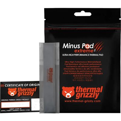 THERMAL GRIZZLY Minus Pad Extreme 2 hővezető párna 120x20x3mm szürke 2db TG-MP-E2-120-20-30-2 THERMAL GRIZZLY Minus Pad Extreme 2 hővezető párna 120x20x3mm szürke 2db TG-MP-E2-120-20-30-2
