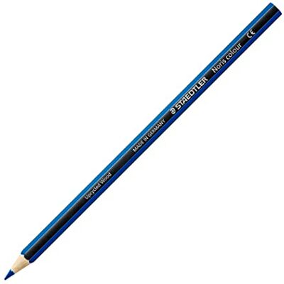 Staedtler Buntstifte Noris colour, blau, rutschfeste Soft-Oberfläche, hohe Bruchfestigkeit, Made from Upcycled Wood, intensive Farben, Sechskantformat, 12 blaue Farbstifte, 185-3 Staedtler Buntstifte Noris colour, blau, rutschfeste Soft-Oberfläche, hohe Bruchfestigkeit, Made from Upcycled Wood, intensive Farben, Sechskantformat, 12 blaue Farbstifte, 185-3