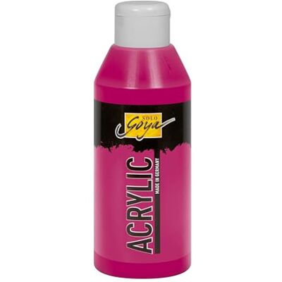 KREUL 84209 Solo Goya Acrylic magenta, 250 ml Flasche, cremige vielseitig einsetzbare Acrylfarbe in Studienqualität, auf Wasserbasis, schnell und matt trocknend, gut deckend, wasserfest KREUL 84209 Solo Goya Acrylic magenta, 250 ml Flasche, cremige vielseitig einsetzbare Acrylfarbe in Studienqualität, auf Wasserbasis, schnell und matt trocknend, gut deckend, wasserfest