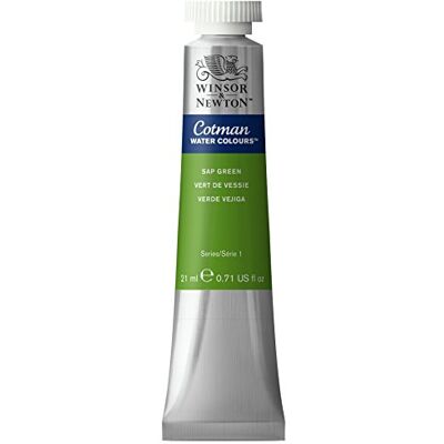 Winsor & Newton 0308599 Cotman Aquarellfarbe mit ausgezeichneter Transparenz, Farbkraft und Verarbeitungseigenschaften, Wasserfarbe 21ml Tube Saftgrün Winsor & Newton 0308599 Cotman Aquarellfarbe mit ausgezeichneter Transparenz, Farbkraft und Verarbeitungseigenschaften, Wasserfarbe 21ml Tube Saftgrün