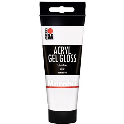 Marabu 12030050101 Acryl-Gel kristallklar, 100 ml Tube, cremiges, farbloses Gel auf Wasserbasis für reine reliefartige Strukturen, trocknet transparent, glänzend, für Mixed Media Marabu 12030050101 Acryl-Gel kristallklar, 100 ml Tube, cremiges, farbloses Gel auf Wasserbasis für reine reliefartige Strukturen, trocknet transparent, glänzend, für Mixed Media