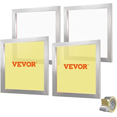 VEVOR 4 Stk. Aluminiumlegierung Siebrahmen Siebdruckpresse 50,8 x 50,8 cm, Siebdruckmaschine Zubehör 110 Mesh, Säureresistenz & nicht Verformbar für Kissenbezügen, Stoffen, Papier, Kopierpapier usw. VEVOR 4 Stk. Aluminiumlegierung Siebrahmen Siebdruckpresse 50,8 x 50,8 cm, Siebdruckmaschine Zubehör 110 Mesh, Säureresistenz & nicht Verformbar für Kissenbezügen, Stoffen, Papier, Kopierpapier usw.