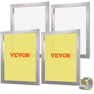 VEVOR 4 Stk. Aluminiumlegierung Siebrahmen Siebdruckpresse 50,8 x 61 cm, Siebdruckmaschine Zubehör 355 Mesh, Säureresistenz & nicht Verformbar für Kissenbezügen, Stoffen, Papier, Kopierpapier usw. VEVOR 4 Stk. Aluminiumlegierung Siebrahmen Siebdruckpresse 50,8 x 61 cm, Siebdruckmaschine Zubehör 355 Mesh, Säureresistenz & nicht Verformbar für Kissenbezügen, Stoffen, Papier, Kopierpapier usw.