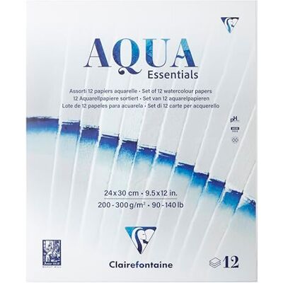 Clairefontaine 976099C Zeichen Skizzenblock Aqua 24x30cm sortiert Clairefontaine 976099C Zeichen Skizzenblock Aqua 24x30cm sortiert