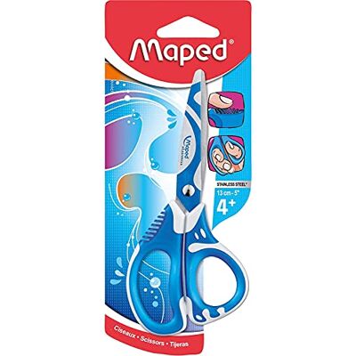 Maped Bastel-Schere ZENOA FIT, 13 cm, ergonomische und asymetrische Griffe, abgerundete Spitze blau, pink, orange Maped Bastel-Schere ZENOA FIT, 13 cm, ergonomische und asymetrische Griffe, abgerundete Spitze blau, pink, orange