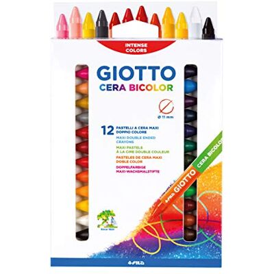 GIOTTO 291300 Wachsmalstifte zweifarbig GIOTTO 291300 Wachsmalstifte zweifarbig