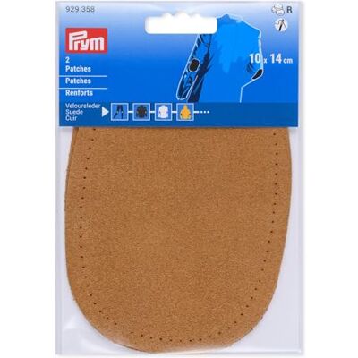 Prym 929358 Patches Veloursleder, zum Aufnähen, 10 x 14cm, camel Prym 929358 Patches Veloursleder, zum Aufnähen, 10 x 14cm, camel