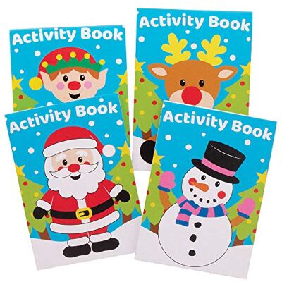 Baker Ross AX476 Weihnachtsaktivitätsbücher für Kinder 12 Stück, Festliche Künstler- und Bastelbedarf zum Basteln und Dekorieren zur Weihnachtszeit Ein großer Strumpffüller Baker Ross AX476 Weihnachtsaktivitätsbücher für Kinder 12 Stück, Festliche Künstler- und Bastelbedarf zum Basteln und Dekorieren zur Weihnachtszeit Ein großer Strumpffüller