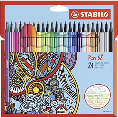 STABILO Pen 68 Filc filctoll Színkavalkád 24 db - Filctoll STABILO Pen 68 Filc filctoll Színkavalkád 24 db - Filctoll