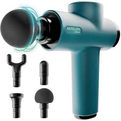 Beurer Antelope BOOM Massagepistole, kompakte Massage Gun mit 4 Aufsätzen, für Entspannung und Regeneration, kraftvolle Triggerpunktmassage, Muskelmassagegerät mit 5 Intensitätsstufen & Akku Beurer Antelope BOOM Massagepistole, kompakte Massage Gun mit 4 Aufsätzen, für Entspannung und Regeneration, kraftvolle Triggerpunktmassage, Muskelmassagegerät mit 5 Intensitätsstufen & Akku