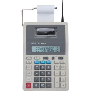 MAUL Tischrechner Printing MPP32 druckender Rechner mit Allen wichtigen kaufmännischen Funktionen und 12-stelligem Display 2-Farbiger Druck 2 Zeilen/Sek Netz- u. Batteriebetrieb Grau MAUL Tischrechner Printing MPP32 druckender Rechner mit Allen wichtigen kaufmännischen Funktionen und 12-stelligem Display 2-Farbiger Druck 2 Zeilen/Sek Netz- u. Batteriebetrieb Grau