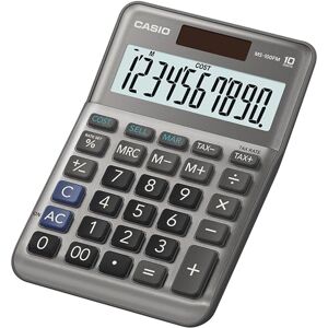 Casio Tischrechner MS-100FM, 10-stellig, Steuerberechnung, Cost/Sell/Margin, Aluminiumfront, Vorzeichenwechsel, Solar-/Batteriebetrieb Casio Tischrechner MS-100FM, 10-stellig, Steuerberechnung, Cost/Sell/Margin, Aluminiumfront, Vorzeichenwechsel, Solar-/Batteriebetrieb