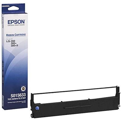 Epson Farbbandkassette LQ-350/300/+/+II, 2.5 Millionen Zeichen, Nylon, schwarz Epson Farbbandkassette LQ-350/300/+/+II, 2.5 Millionen Zeichen, Nylon, schwarz
