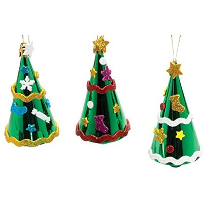 Baker Ross FE858 Weihnachtsbaumkugel Dekoration Bastelset Packung mit 6, Bastelt Eure Eigenen Weihnachtsdekorationen, Kugel Dekorationen für Kinder zum Basteln und Aufhängen Baker Ross FE858 Weihnachtsbaumkugel Dekoration Bastelset Packung mit 6, Bastelt Eure Eigenen Weihnachtsdekorationen, Kugel Dekorationen für Kinder zum Basteln und Aufhängen