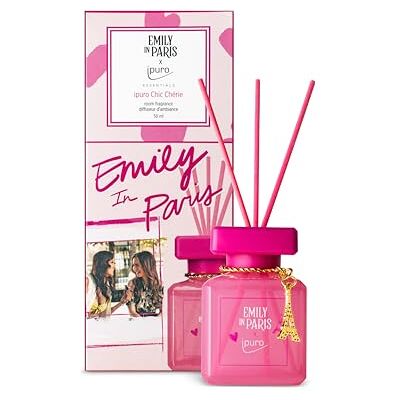 Ipuro Essentials x Emily in Paris Chic Chérie Raumduft 50ml Lufterfrischer mit Lavendel, Jasmin, Rose & Sandelholz Duft Aroma Diffuser mit Stäbchen Französischer Charme für dein Zuhause Ipuro Essentials x Emily in Paris Chic Chérie Raumduft 50ml Lufterfrischer mit Lavendel, Jasmin, Rose & Sandelholz Duft Aroma Diffuser mit Stäbchen Französischer Charme für dein Zuhause