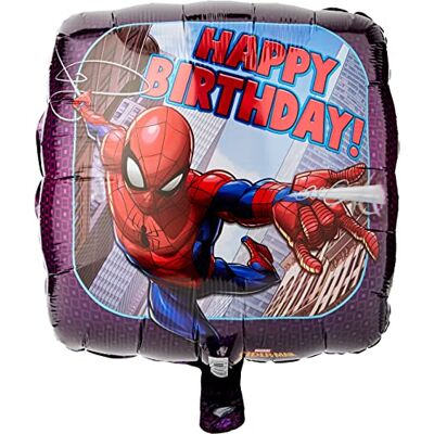 amscan Spider-Man Happy Birthday Standard Square amscan Spider-Man Happy Birthday Standard Square