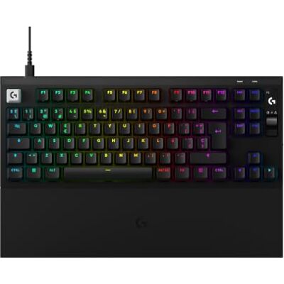 Logitech PRO X2 Rapid Kabelgebundene Gaming-Tastatur mit magnetischen Analog-Schaltern, Schnelltrigger, OLED-Display, 8 kHz Abtastrate, Handballenauflage und abnehmbarem USB-C-Anschluss Weiß Logitech PRO X2 Rapid Kabelgebundene Gaming-Tastatur mit magnetischen Analog-Schaltern, Schnelltrigger, OLED-Display, 8 kHz Abtastrate, Handballenauflage und abnehmbarem USB-C-Anschluss Weiß