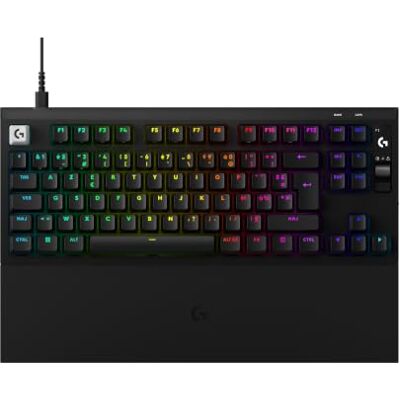 Logitech PRO X2 Rapid Kabelgebundene Gaming-Tastatur mit magnetischen Analog-Schaltern, Schnelltrigger, OLED-Display, 8 kHz Abtastrate, Handballenauflage und abnehmbarem USB-C-Anschluss Schwarz Logitech PRO X2 Rapid Kabelgebundene Gaming-Tastatur mit magnetischen Analog-Schaltern, Schnelltrigger, OLED-Display, 8 kHz Abtastrate, Handballenauflage und abnehmbarem USB-C-Anschluss Schwarz