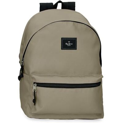 Pepe Jeans Joumma Bags Aris Evergreen Laptop-Rucksack, 39,6 cm (15,6 Zoll), Beige, 31 x 44 x 17,5 cm, Polyester, 23,87 l Pepe Jeans Joumma Bags Aris Evergreen Laptop-Rucksack, 39,6 cm (15,6 Zoll), Beige, 31 x 44 x 17,5 cm, Polyester, 23,87 l