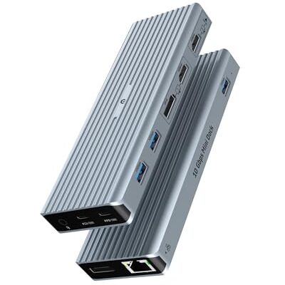 BIGBIG WON 11 in 1 USB C Dock, USB C Hub, Docking Station Triple Display für M1/M2 MacBook Pro/Air (4K HDMI/DP,10 Gbps USB 3.1,PD 100W,3.5mm Audio, Gigabit Ethernet) für Dell,HP,Lenovo BIGBIG WON 11 in 1 USB C Dock, USB C Hub, Docking Station Triple Display für M1/M2 MacBook Pro/Air (4K HDMI/DP,10 Gbps USB 3.1,PD 100W,3.5mm Audio, Gigabit Ethernet) für Dell,HP,Lenovo