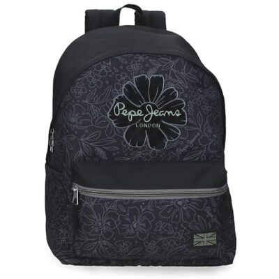 Pepe Jeans Eloise Trolley-Adaptierbarer Rucksack Laptop 15,6 Zoll Schwarz 31x44x17,5 cm Polyester 23,87L by Joumma Bags Pepe Jeans Eloise Trolley-Adaptierbarer Rucksack Laptop 15,6 Zoll Schwarz 31x44x17,5 cm Polyester 23,87L by Joumma Bags